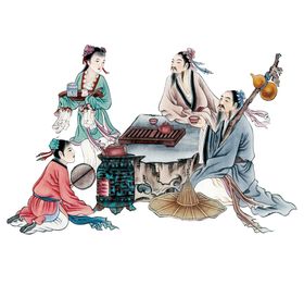 国学人物插画