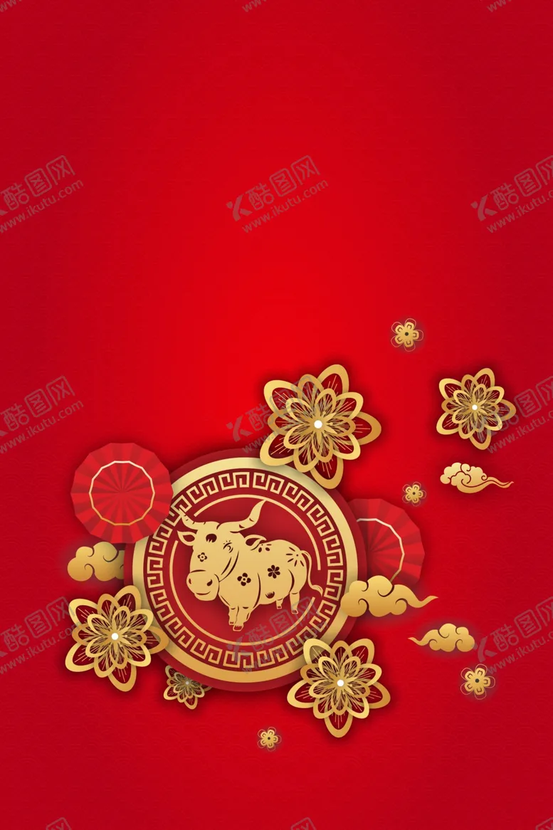 编号：82355306270314422362【酷图网】源文件下载-新年红色喜庆背景