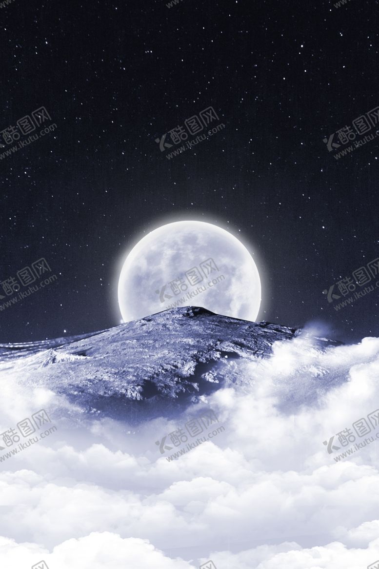 编号：74933605122049503192【酷图网】源文件下载-唯美月亮背景