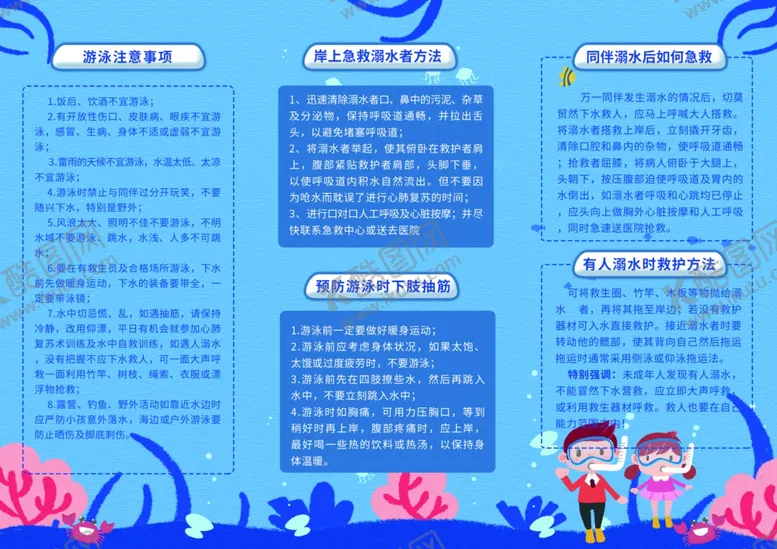 编号：94845706300248573204【酷图网】源文件下载-预防溺水宣传海报