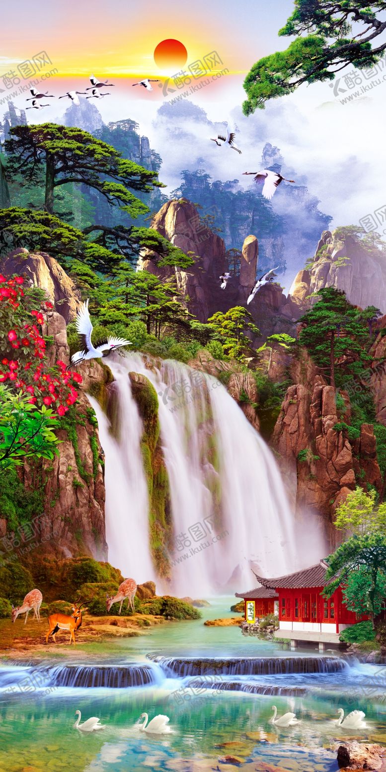 编号：92239909201113515496【酷图网】源文件下载-新中式山水