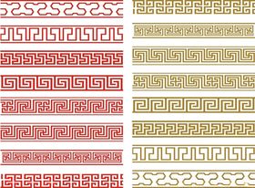 中式传统花纹边框图案集合