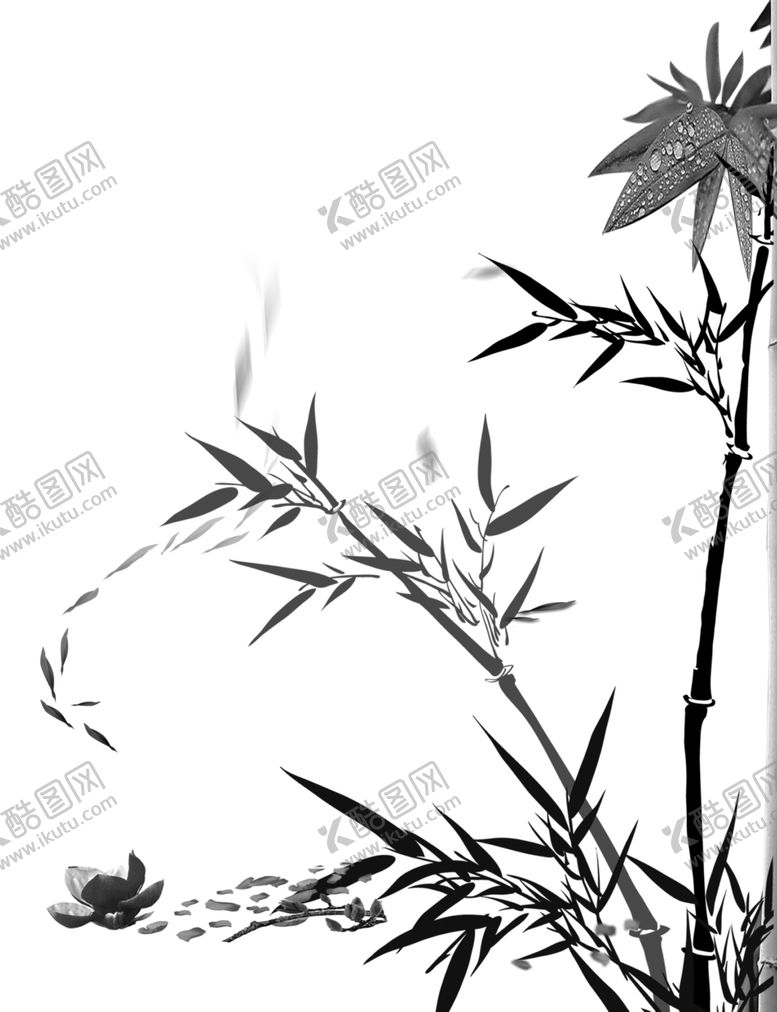 编号：51636606232252106651【酷图网】源文件下载-水墨竹子
