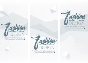 时尚白色抽象X展架