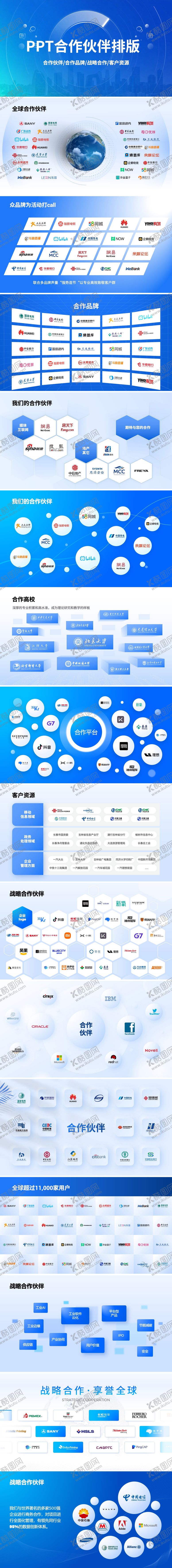 编号：28677807071034578158【酷图网】源文件下载-PPT合作伙伴排版模版