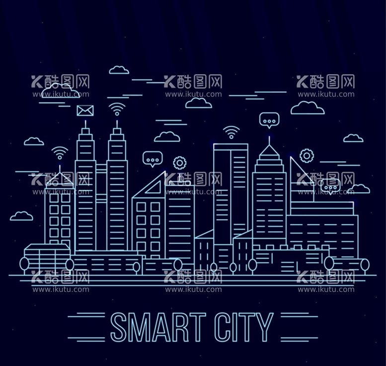 编号：15712711170738196455【酷图网】源文件下载-智慧城市建筑风景