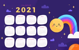 2021年日历牛新模版牛