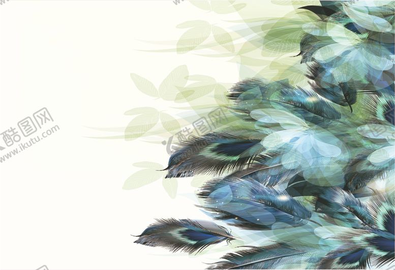 编号：94132510300908489958【酷图网】源文件下载-数码印花羽毛