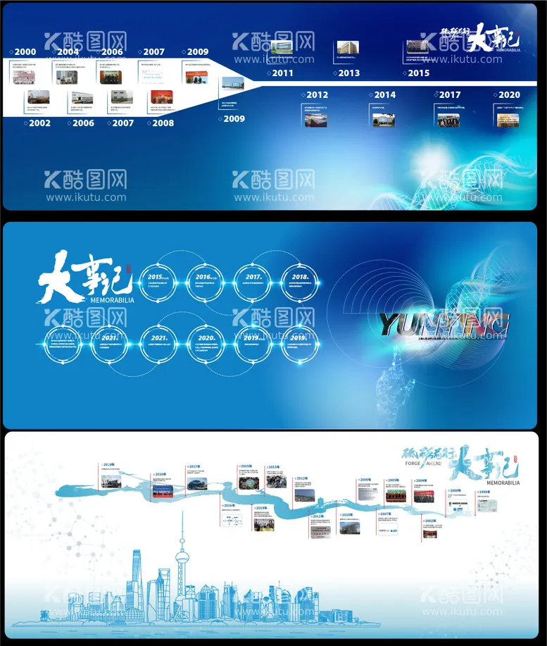 编号：99648711220305384346【酷图网】源文件下载-大事记历史进程文化墙背景板