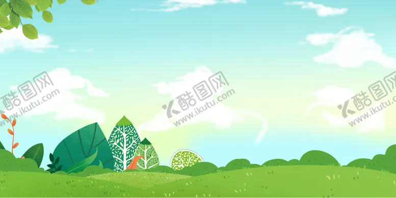 编号：70268409151204270978【酷图网】源文件下载-绿色树木背景多彩彩色模糊