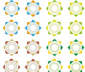 矢量花朵装饰图案底纹