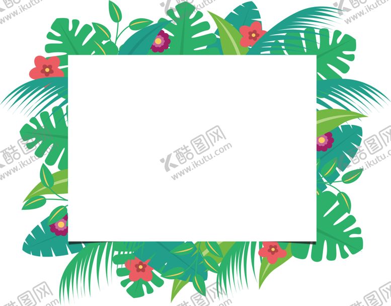 编号：30088301181704178967【酷图网】源文件下载-芭蕉叶边框