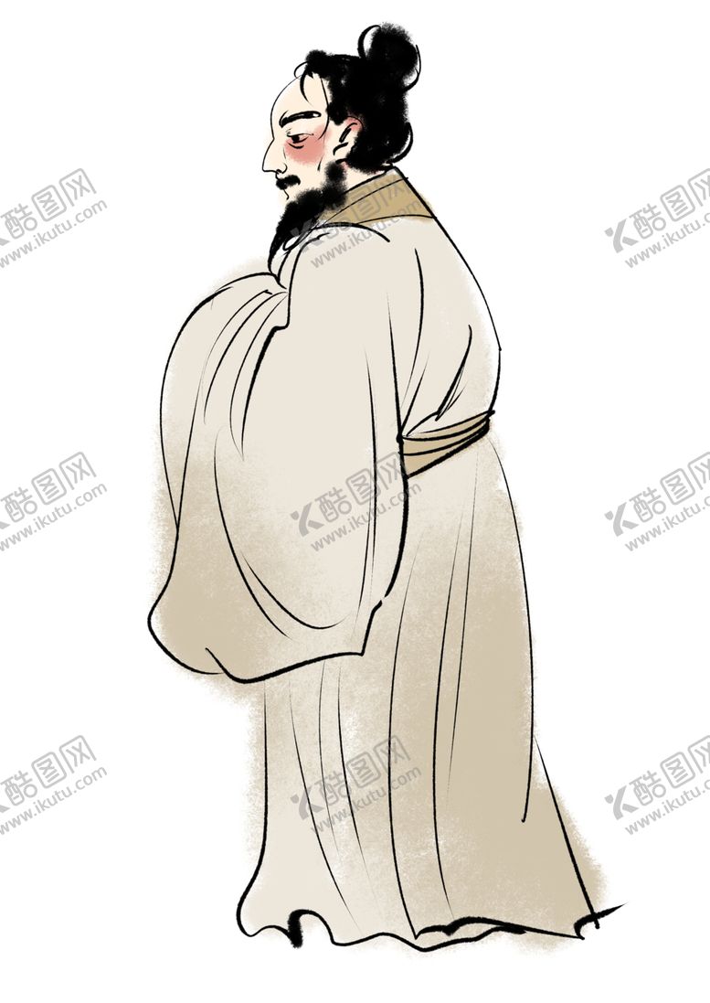 编号：78494407031809277970【酷图网】源文件下载-国学人物插画