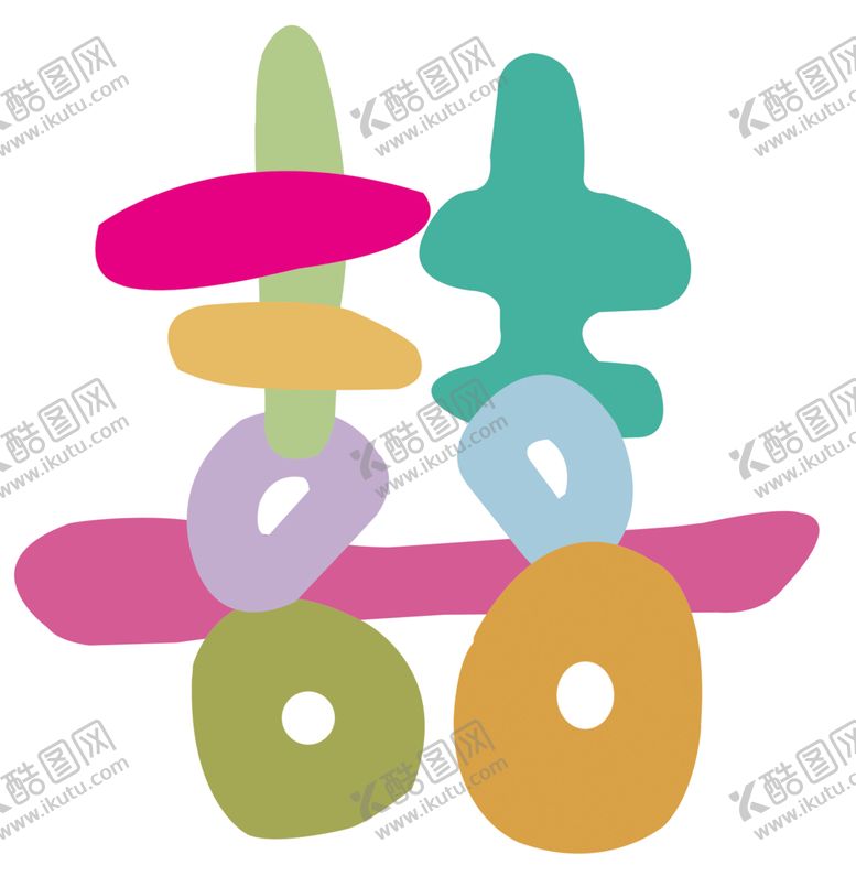 编号：88954302181408374904【酷图网】源文件下载-多巴胺喜字
