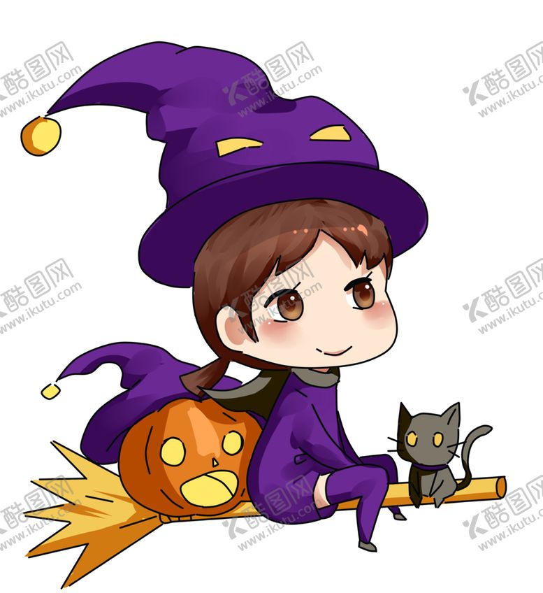 编号：93505510090529587926【酷图网】源文件下载-万圣节女巫
