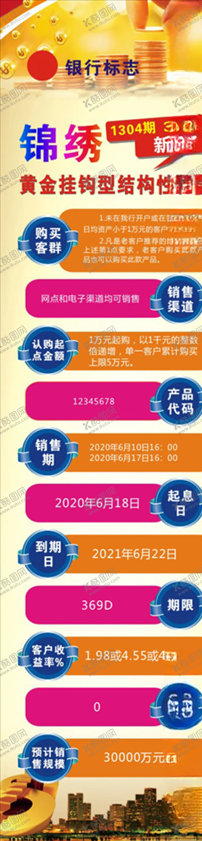 编号：67140507012204019497【酷图网】源文件下载-银行理财海报