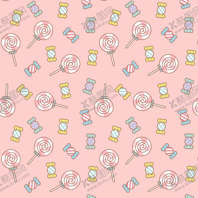 编号：28699309302127451593【酷图网】源文件下载-无缝花纹糖果