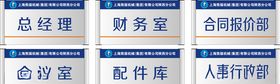 上海熊猫机械集团门牌科室牌