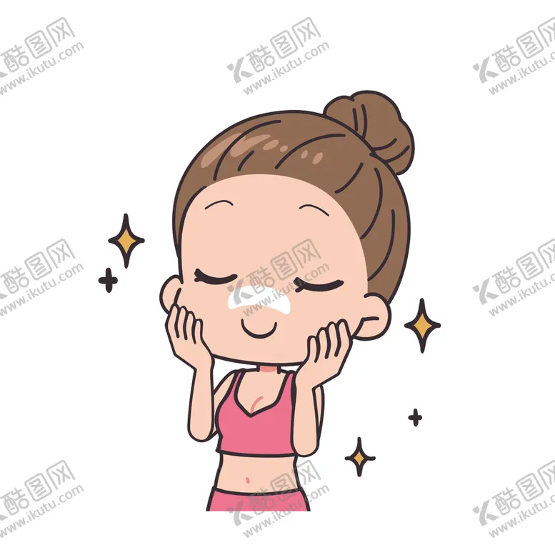 编号：91154702120839552066【酷图网】源文件下载-鼻贴女性插画