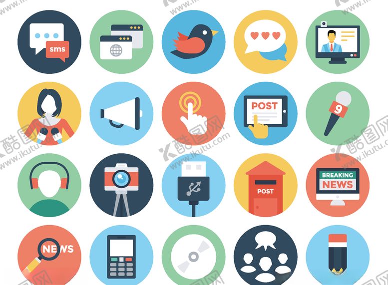 编号：52102409211645595121【酷图网】源文件下载-商务办公图标