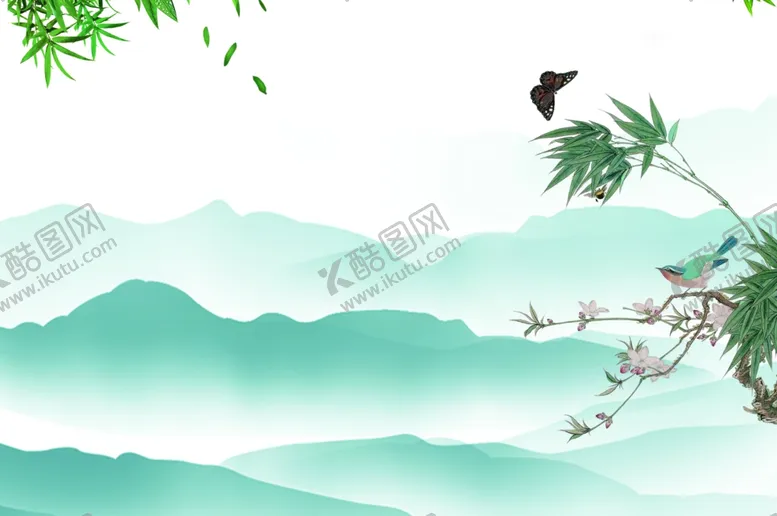 编号：29597402241159459232【酷图网】源文件下载-中国风水墨墨迹插画