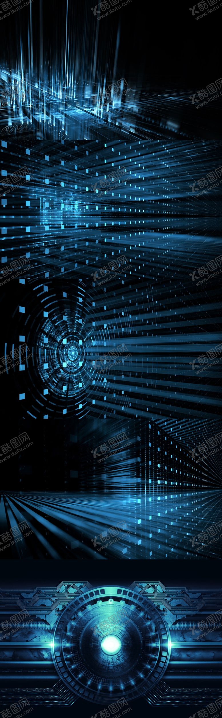 编号：34484410210705185768【酷图网】源文件下载-蓝色科技矢量