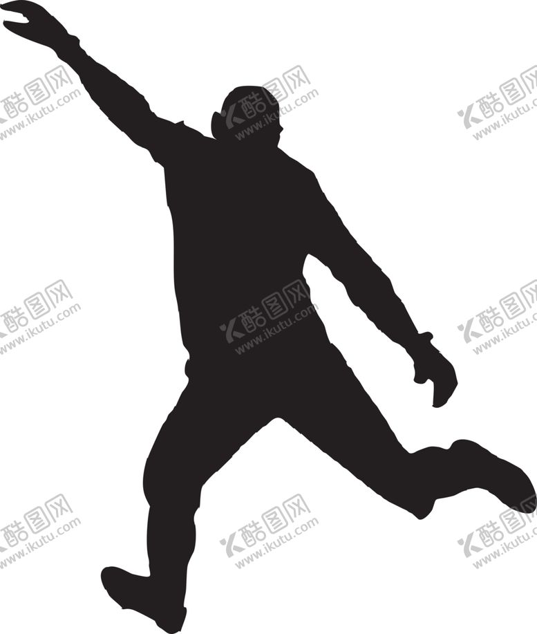 编号：20272306250821511245【酷图网】源文件下载-运动员剪影