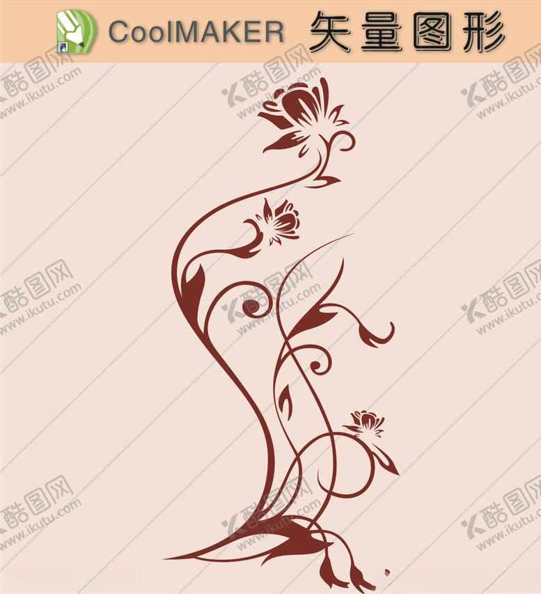 编号：11143907050253365431【酷图网】源文件下载-花草剪纸花草壁纸简洁手绘