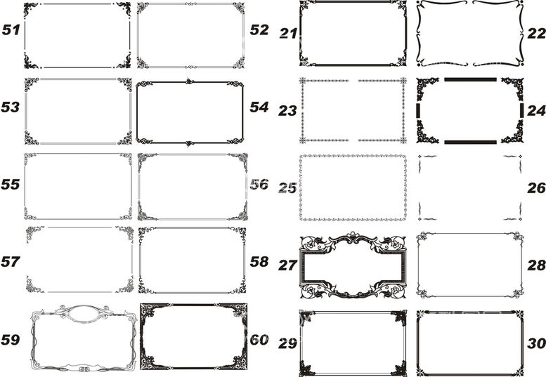 编号：30615511260252457456【酷图网】源文件下载-边框花纹