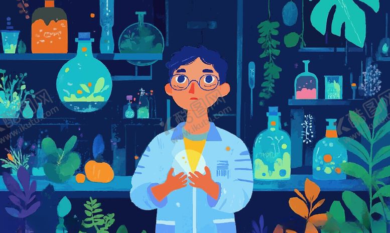 编号：42385709251236181004【酷图网】源文件下载-实验室中的科学家实验场景