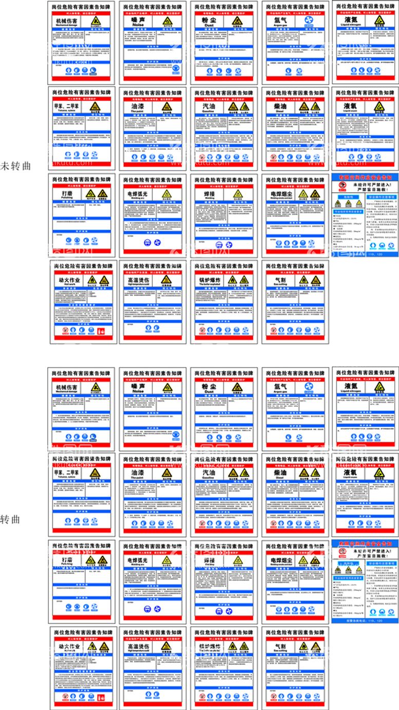 编号：60891712201544571522【酷图网】源文件下载-岗位危险有害因素告知牌