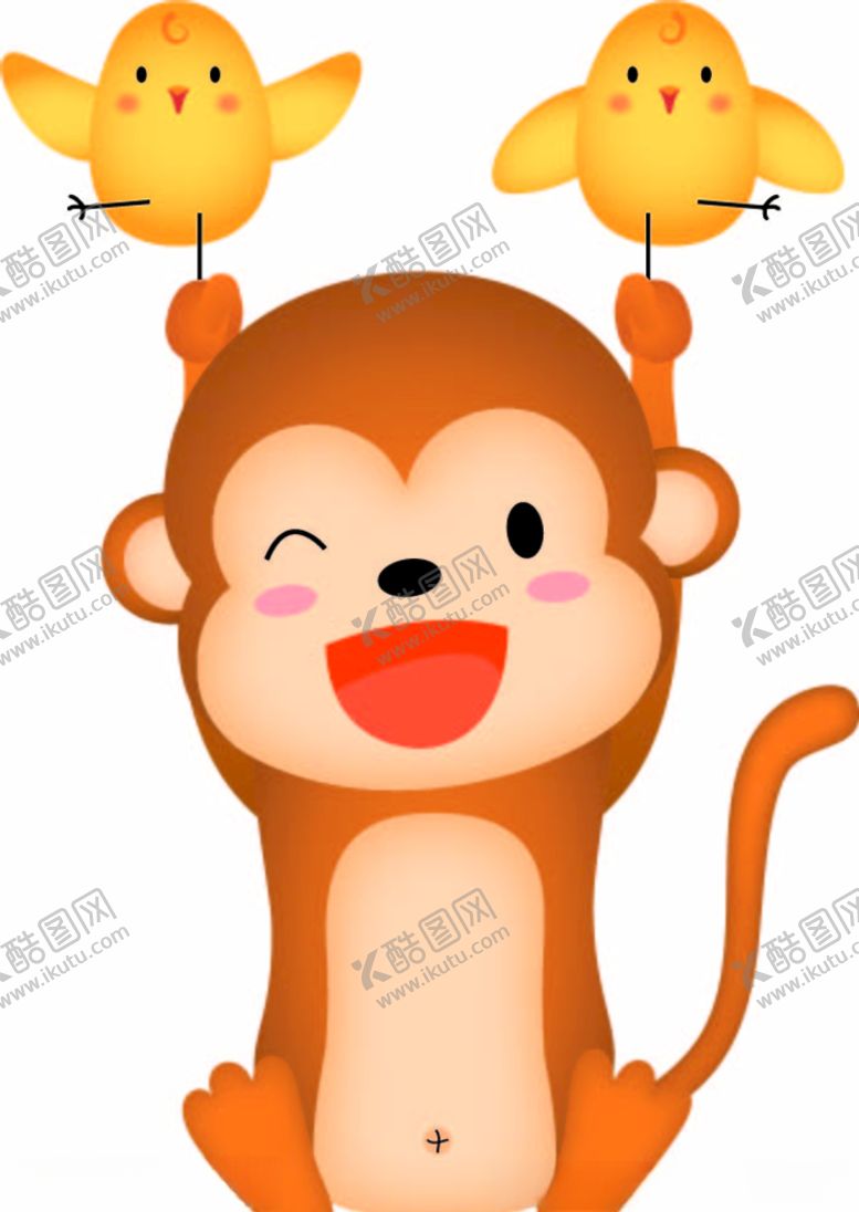 编号：22753609192217322018【酷图网】源文件下载-抓鸟的猴子