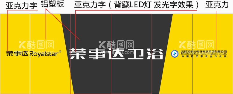 编号：87020711171044536966【酷图网】源文件下载-荣事达卫浴门头招牌