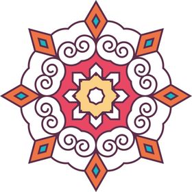 复古花纹图案