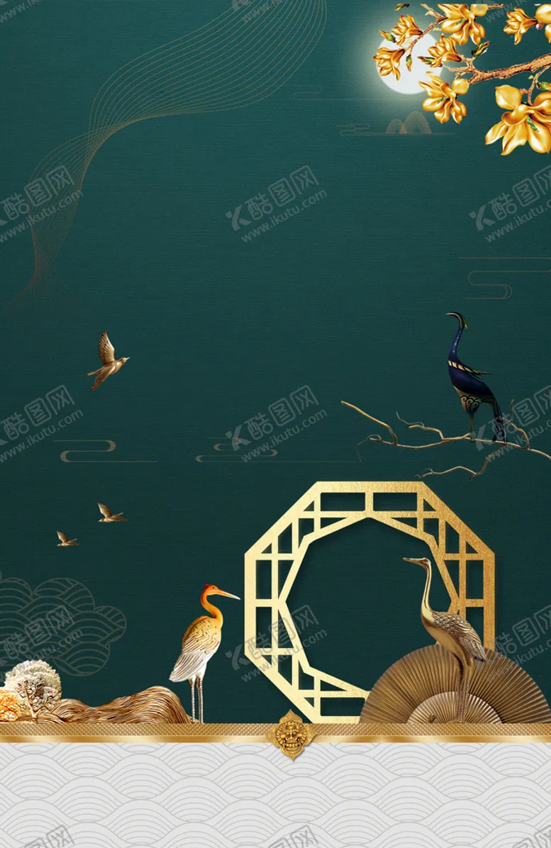 编号：39714510142035172659【酷图网】源文件下载-地产中式底图