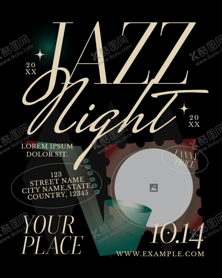 编号：42342404202126537388【酷图网】源文件下载-爵士之夜开启音乐新体验