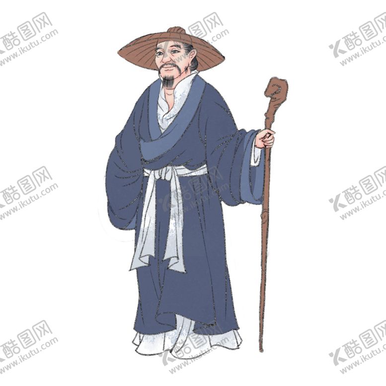 编号：28694007090844327621【酷图网】源文件下载-国学人物插画