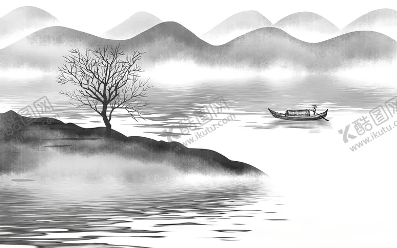 编号：10523409261410036489【酷图网】源文件下载-山水画 