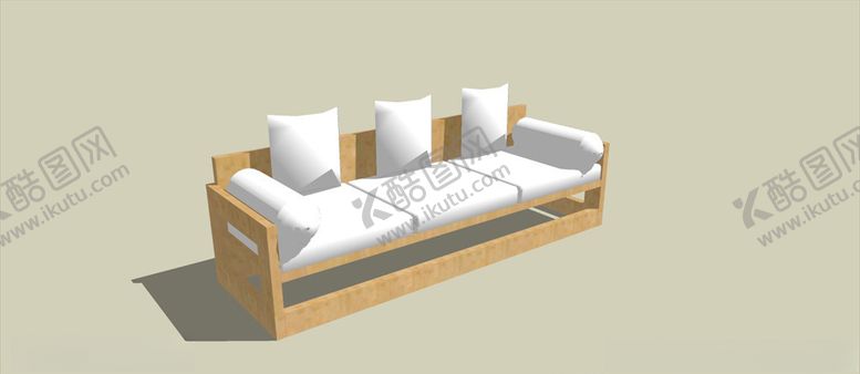 编号：87421610291248568268【酷图网】源文件下载-软沙发休闲椅沙发模型酒店