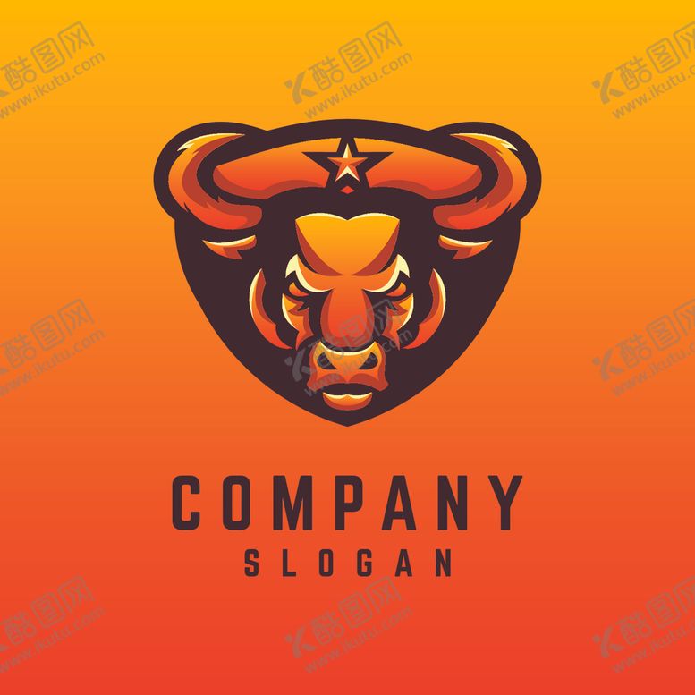 编号：49919410050835233395【酷图网】源文件下载-牛头标志