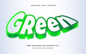 3D特效字体设计科技卡通体果