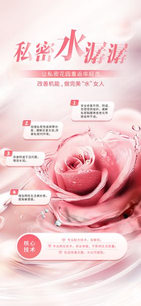 女性私密水润修复海报