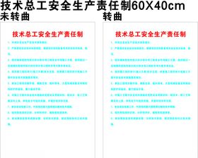 技术总工安全生产责任