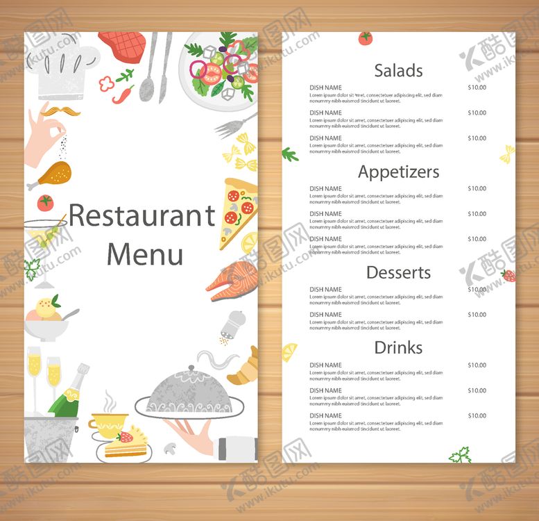 编号：23302709151808378221【酷图网】源文件下载-菜单海报模板