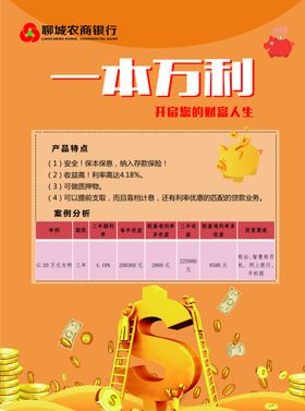 银行金币海报钱农商银行