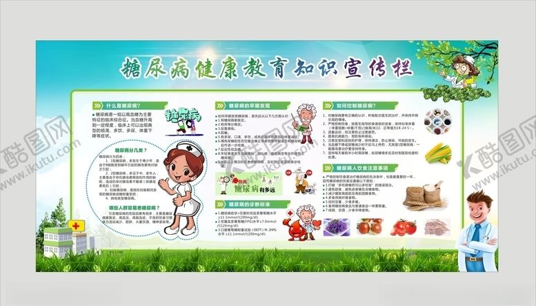 编号：55463904190431075781【酷图网】源文件下载-糖尿病海报