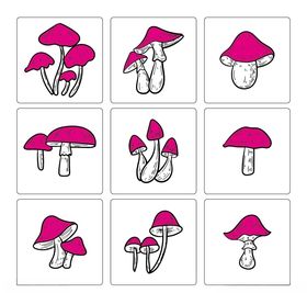 线稿蘑菇
