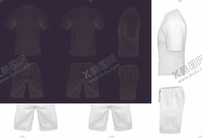 编号：14609712050359074555【酷图网】源文件下载-运动服样机3D图片