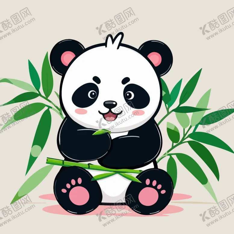 编号：27341601121853136317【酷图网】源文件下载-萌趣可爱熊猫