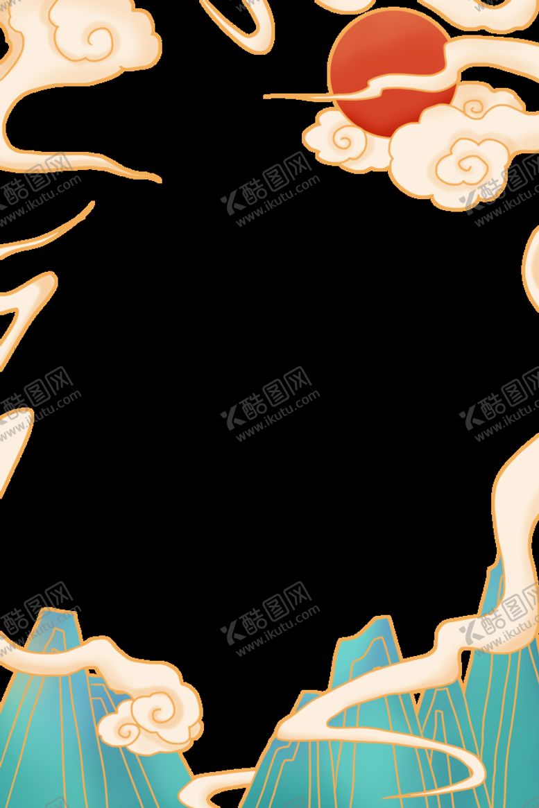 编号：47809510081139084562【酷图网】源文件下载-国潮花边
